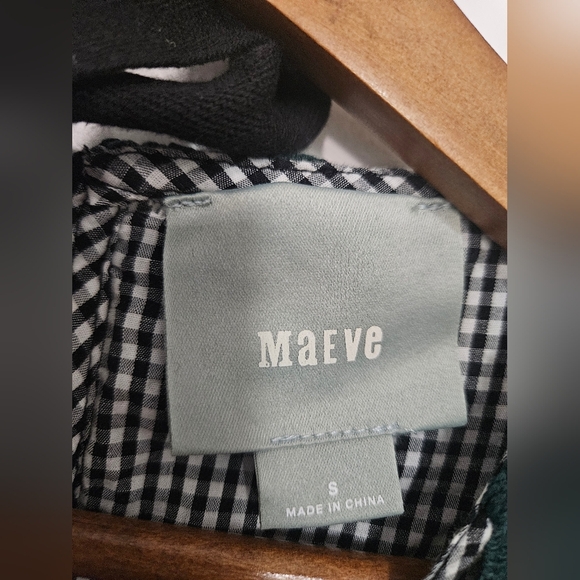 MAEVE Gingham & Lace Top - Picture 3 of 7